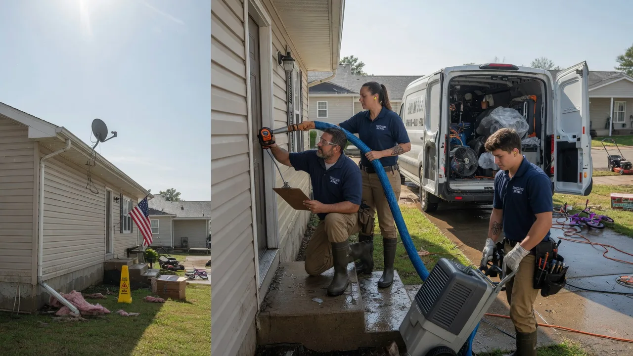 Ceiling Water Damage Restoration in Lyons, KS near me